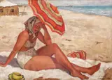 Dan Ialomiţeanu, La soare, 1938, ulei pe pânză