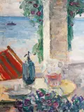 Samuel Mützner, Terasa lui Pherekyde la Balcic, 1939, ulei pe carton