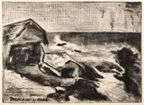 Gheorghe Petrașcu, Tăbăcării la mare, acvaforte și gravură cu acul