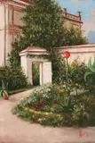 Theodor Aman, Grădina artistului, ulei pe lemn