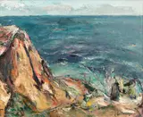 Marea la Techirghiol by Gheorghe Petrașcu, 1935, ulei pe pânză, sold Jun 2017