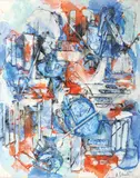 Alexandru Istrati, Composition en bleu