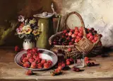 Elena Müller-Stăncescu, Natură statică cu cireșe și căpșuni