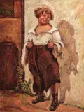 Ştrengarul by Camil Ressu, anii '20, ulei pe carton, offered Jun 2017