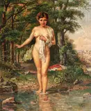 Emanoil Panaiteanu Bardasare, La scăldat (Senzație), 1906, ulei pe pânză