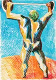 Alexandru Rădvan, Ulise, 2012, pastel gras pe hârtie lipită pe carton