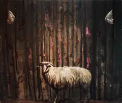Gheorghe Fikl, Sheep, 2011, ulei pe pânză