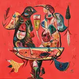 Conversaţie la Balcic by Ștefan Pelmuș, 2013, ulei pe pânză, sold May 2017