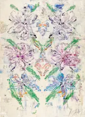 Dorin Cretu, Flori, 2012, ulei pe carton