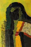 Madonă verde by Ion Alin Gheorghiu, 1988, ulei pe pânză, offered May 2017