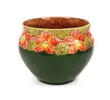 Cache-pot Lunéville, în stil Art Deco, 1920-1930 by Manufactura Lunéville & Saint-Clément, faianță modelată în tipar, pictată, glazurată, sold May 2017