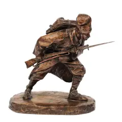 Oscar Späthe, Dorobanțul, 1912, bronz