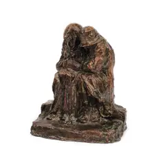 Emigranţii by Spiridon Georgescu, 1921, bronz, offered May 2017