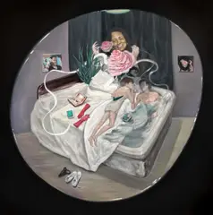 Ioana Ursa, A Girl's Dolce Vita, 2009, ulei pe pânză