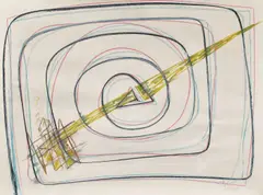 Marilena Preda Sânc, Labirint, 2016, creion/ pastel pe hârtie Arche