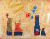 Vasile Mureșan Murivale, Anemone, 2017, acrilic pe pânză