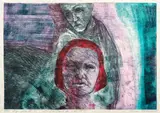 Anca Boeriu, Selfportrait, acvaforte