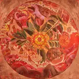 Mircea Nechita, Roza gândurilor II, 2004, linogravură, culori acrilice și schlagmetal