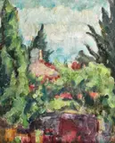 Daniel Turliu, Peisaj, 2015, ulei pe carton