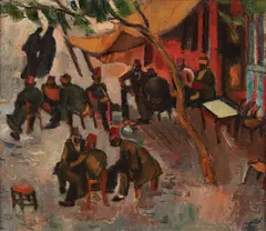 Cafenea turcească by Iosif Iser, 1923-1924, ulei pe pânză, offered May 2017