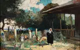 Alexandru Satmary, Curtea moscheii din Mangalia, ulei pe pânză