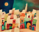 Ierusalim by Harry Guttman, ulei pe PFL, sold May 2017