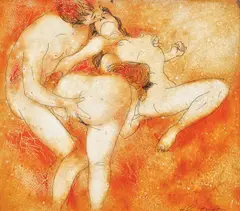 Erotism by Harry Guttman, ulei pe PFL, offered May 2017