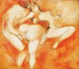 Erotism by Harry Guttman, ulei pe PFL, offered May 2017
