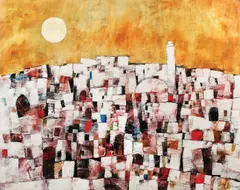Peisaj citadin by Harry Guttman, ulei pe pânză, sold May 2017