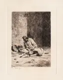 Spoitor by Theodor Aman, acvaforte și gravură cu acul, sold Mar 2017