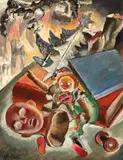 Victor Feodorov, Un altfel de Crăciun, 1939, ulei pe placaj