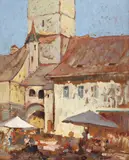 Honoriu Creţulescu, Piață din Sibiu