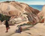 Tache Papatriandafil, Tătăroaice la Balcic, 1927, ulei pe pânză