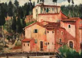 Gheorghe Nichita, Peisaj din Provence, ulei pe pânză lipită pe carton