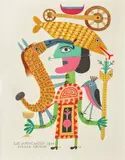 Victor Brauner, Le poete Renait Char eveille l`homme, 1950, cromolitografie