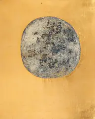 Sultana Maitec, Cosmos, 1967, foiţă de aur şi ulei pe pânză