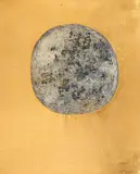 Sultana Maitec, Cosmos, 1967, foiţă de aur şi ulei pe pânză