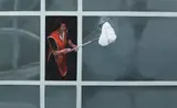 Serban Savu, Untitled (Woman washing)