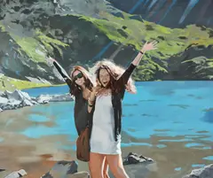Dragoș Burlacu, Feeling of joy, ulei pe pânză