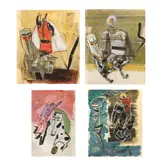 Nistor Coita, Exerciţii de coabitare, 1; 2003, guaşă şi acuarelă pe hârtie