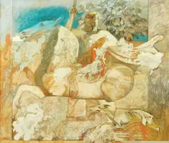 Ion Stendl, Cavalerul trac, 1976, ulei pe pânză