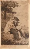 Consolaţia by Theodor Aman, acvaforte şi gravură cu acul, sold Feb 2017