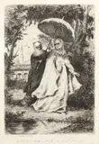 Preumblarea sultanei by Theodor Aman, 1874, acvaforte şi gravură cu acul, sold Feb 2017
