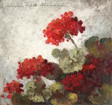 Mușcate by Eugenia Filotti Atanasiu, ulei pe carton, sold Feb 2017