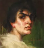 Macedoneancă by Kimon Loghi, ulei pe pânză, sold Feb 2017