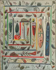 Labirint by Ștefan Pelmuș, 1991, ulei pe carton, sold Feb 2017