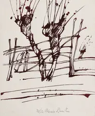 Mircia Dumitrescu, Sălcii, litografie
