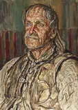 George Löwendal, Portretul lui Toader Nicolaevici, 1944, ulei pe carton