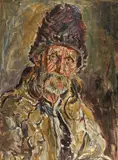 George Löwendal, Portretul lui Nichifor Zariciuc, 1944, ulei pe carton