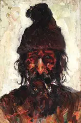 Dac by Rudolf Schweitzer–Cumpăna, 1923, ulei pe pânză lipită pe carton, sold Feb 2017
